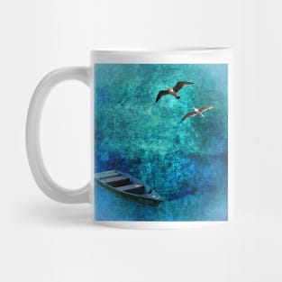 Floating On A Sea Of Blue Mug